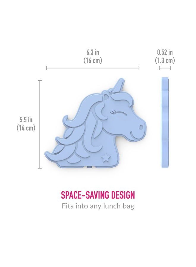 Bentgo Buddies Reusable Ice Packs - Slim Ice Packs for Lunch Boxes, Lunch Bags and Coolers - Multicolored 4 Pack (Unicorn) - Image 5